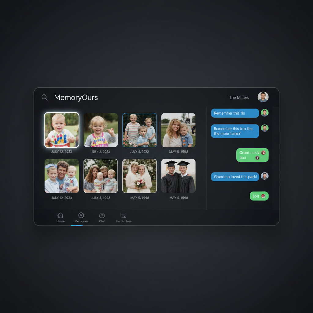 MemoryOurs App Dashboard